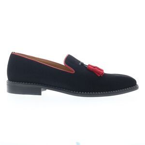 Mezlan Mens Velvet Venetian Tassle Loafers Black Shoes (NWT)